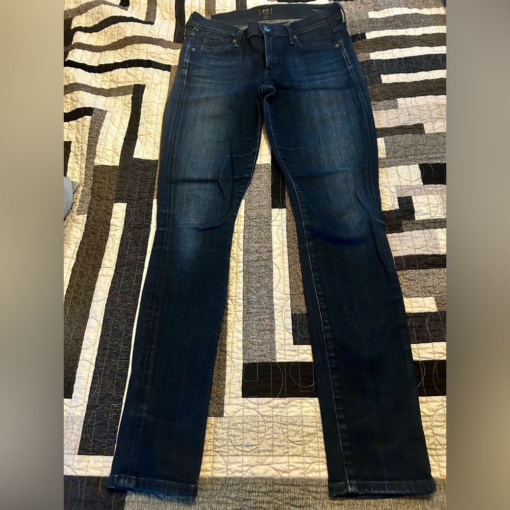 Citizens of Humanity low rise skinny jeans dark wash